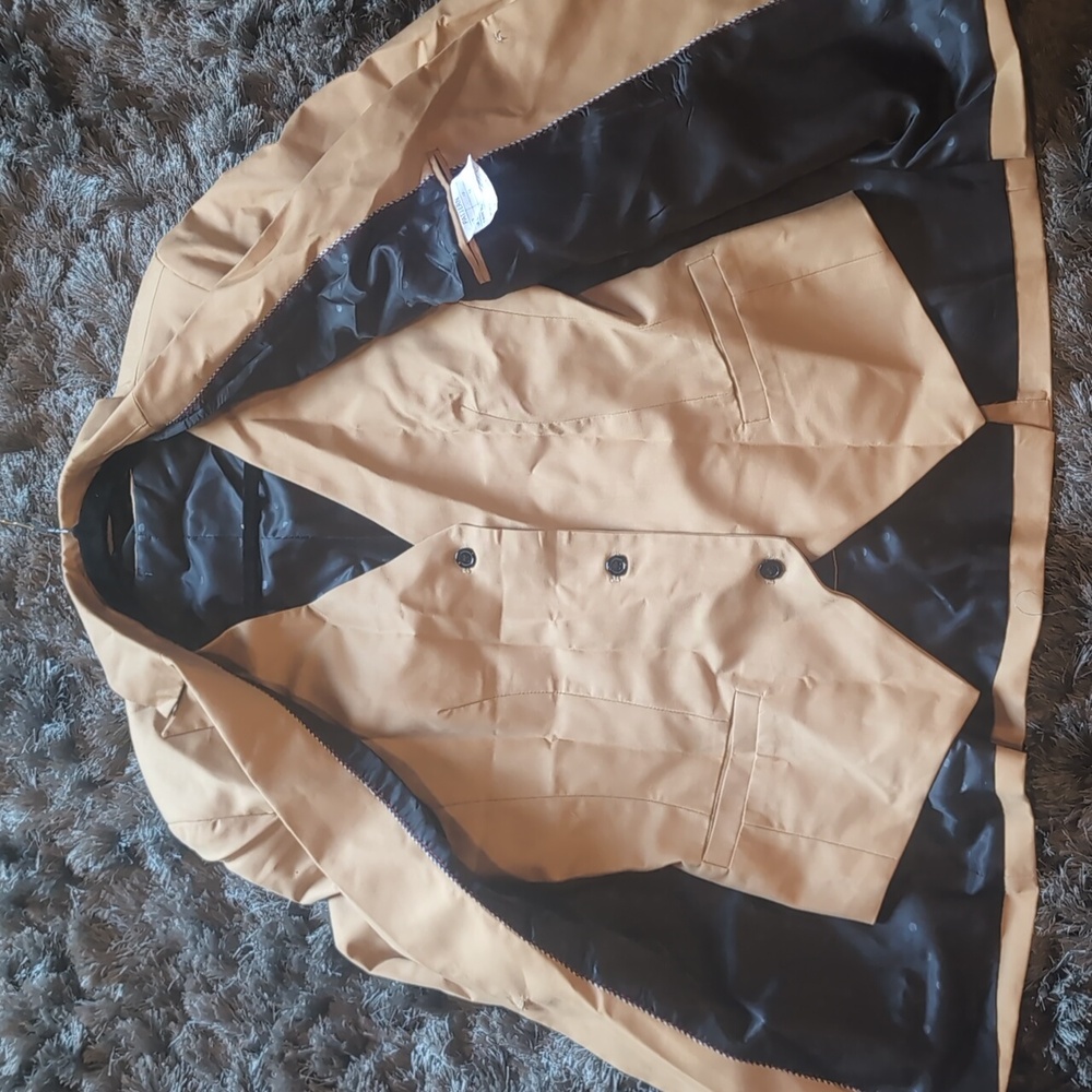 Women's Tailored 3 Piece Dress Suit In Tan - Picture 6 of 14